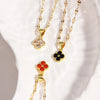 316L Stainless Steel Chain Violet Clover Pendant Necklace for Women Colored Crystal Neck Female Wedding Jewelry Gift - Image 4