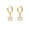 Cute Snowflower Christmas Earring Pave Cubic Zirconia Hoop Earrings for Women Christmas Jewelry - Image 14