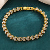 Simple Women's Geometric Crystal Cubic Zircon Bracelets Bracelet Goth Full Rhinestone Charm Bracelet Wed Jewelry - Image 2