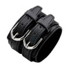 Male Leather Bracelet Friendship Big Wide Bracelet for Men Buckle Adjustable Vintage Punk Jewelry - Image 7