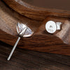 Earring D Gra Lab Diamond 4 Claw Silver Stud Earrings for Women Man - Image 4