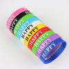 10Pcs/Lot Multicolor Luminous Heart Silicone Bracelets For Men Women Flower Sport Mix Style Rubber Wristband Bangle Jewelry Gift - Image 24