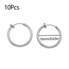 10Pcs Stainless Steel Without Ear Holes Clip Hoops Without Drilling Earring For Earring Lip Ring Fake Cartilage Earrings Jewelry - Image 17