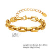 Chunky Toggle Link Chain Bracelet in Stainless Steel - Image 19