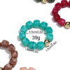 Acrylic Square Beads Elastic Bracelets for Women Boho Irregular Stone Shape Beaded Handmade Bracelet Bangle Retro Jewelry Gifts - Image 2