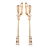 Rose Gold Color Long Dangle Earrings For Women Daily Jewelry Bride Wedding Zircon Earrings Gift - Image 7