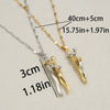 Ftcy Stainless Steel Couple Hugging Necklace Pendant for Women Men Gold Silver Color Couple Love Chain Friend Gift Party Jewelry - Image 5