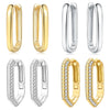 U Shape Hoop Earrings in Many Styles - Image 2