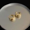 Smooth Star Zircon Hoop Earrings for Women Girls Metal Chunky Sun Rhinestone Ear Buckle Punk Y2K Jewelry - Image 20