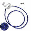 Faceted Gemstones Necklace 2mm Beads Quartz Crystal Tourmaline Lapis Shining Stone Beaded Necklace Choker Jewelry - Image 14