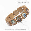 1PCS 3colors Saints Religion Rosary Wooden Bracelets Wooden Jesus Bracelet Wooden Rosary Religious Jewelry For Women Gif - Image 9