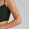 1PCS Punk Coiled Snake Spiral Upper Arm Cuff Armlet Armband Bangle Women Jewelry Egypt Swirl Snake Arm Cuff Armlet - Image 3