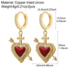 Chrismas Cute Heart Earrings for Women Gold Color Piercing Ear Rings Jewelry Excellent Quality - Image 11