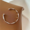 Open Bangle Bracelet with Sculptural Waterdrop Details - Image 11