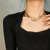 Dieyuro 316L Stainless Steel 3in1 Crossover Snake Chain Necklace Bracelets For Women Girl Jewelry Set - Image 5