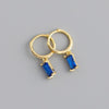 Cubic Zirconia Stainless Steel Small Hoop Earrings For Women Little Pendant Buckle Earrings Party Wedding Jewelry - Image 17