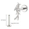 Titanium Koi Fish Cartilage Earring Tiny Tragus Stud Helix Conch Flatback Piercing 16G Animal Body Jewelry - Image 14