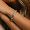 Chunky Stainless Steel Oval Link Bracelets for Women, Gold Plated Minimalist Jewelry - Image 10