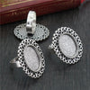 13x18mm 5pcs Antique Silver Plated And Bronze Plated Brass Oval Adjustable Ring Settings Blank/Base,Fit 13x18mm Glass Cabochons - Image 5