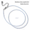 2mm Stone Bead Choker Necklace 40cm - Image 17