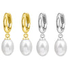 Silver Earrings Pearl Bead Earrings For Women Birthday Gift Silver Jewelry Gift Earrings - Image 1