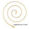 Ten-Piece Stainless Steel Chain Necklace Lot in Gold-Tone with 45 cm Length - Image 27