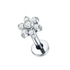 Cubic Zirconia Labret Stud 16G Internally Threaded for Lip Tragus and Helix - Image 33