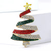 Rhinestone Christmas Tree Brooches for Women Plant Pins Friends Party Gifts Banquet Jewellery Accessories - Image 3