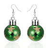 Christmas Snowflake Star Ball Shaped Bulb Earrings Hook For Women Ear Dangle Drop Xmas Party Jewelry Gift - Image 17