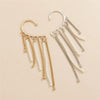 Long Tassel Geometric Imitation Pearl Chain Clip Earrings No Pierced Ear Cuff Cartilage Elegant Female Women Jewelry - Image 26