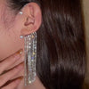 Zircon Butterfly Ear Clips Sparkling Rhinestone Ear Cuff Clips Earrings Without Piercing For Women Wedding Jewelry Gifts - Image 13