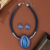Jewelry Set Water Drop Resin Gems Aluminum Wire Handmade Braided Necklace Earrings Women's Party Accessories - Image 13
