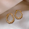 Elegant Bohemian Blue Zircon Enamel Hoop Earrings For Women Simple Geometry Jewelry Gifts - Image 14