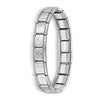 Women's Jewelry 9mm Width Itanlian Elastic Charm Bracelet Stainless Steel Bangle ST - Image 7