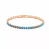 (19 cm 17 cm x 4 mm) Gold Plated Multiple Colors Powder Zirconia Bracelet For Women Jewelry - Image 14