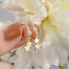 Small Simple Rhinestone Star Ear Buckle Hoop Earrings For Women Punk Cross Moon Sun Star Earring Party Jewelry - Image 5