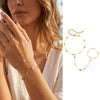 Bohemian Ring Bracelet Finger Hand Chain, Gold Plated Stainless Steel, Bead Slave Bracelet Jewelry for Women - Image 17
