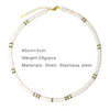 Shell Discs Beaded Short Necklace For Women Stainless Steel Bohemia Design Beach Styles Jewelry Party Accessories - Image 5