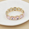 crystal bracelet For Women colorful Geometric rhinestone square elastic thread red white pink bracelet boho style - Image 23
