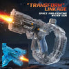 Space Electric Water Gun Ring Burst Transformation LED Lights Large Capacity Full Auto Continuous Fire Squirt Gun Toy - Image 1
