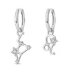 Silver Twelve Constellation Series Stud Zircon Earrings Wedding Ladies Jewelry Women Girls - Image 15