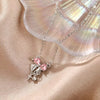 Sweet Pink Bow Necklace Ladies Sparkling Rhinestone Star Shape Pendant Clavicle Chain Delicate Wedding Accesories A - Image 3