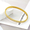 Classic Bracelet Design Gold Color Stainless Steel Sparkling Zircon Bangles for Women Gift Jewelry - Image 8