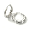 Large Stainless Steel Circle Hoop Earrings in Gold-Tone or Silver-Tone - Image 8