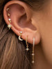 6pcs Earrings for Women Featuring Delicate Small Synthetic Zirconia Moon Star Charm Multiple Stacking Party Jewelry - Image 1