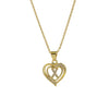 A-Z English Letter Initial Necklace Gold Plated Necklace Micro Setting Zircon Heart Necklace for Women - Image 16