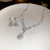 Crystal Necklace and Earring Set with Matching Pendant Details - Image 16