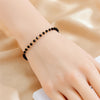 316L Stainless Concise Steel Black Glass Stone Necklace Bracelet Suit For Womens TrendNon-fading jewelry Set - Image 13