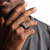 Vintage Punk Signet Ring for Men, Stainless Steel Statement Ring, Jewelry - Image 2