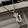 26 Letters A-Z Zircon Crown Pendant Necklace for Women Men Punk Initial Alphabet Necklaces Hip Hop Choker Chain Jewelry - Image 14
